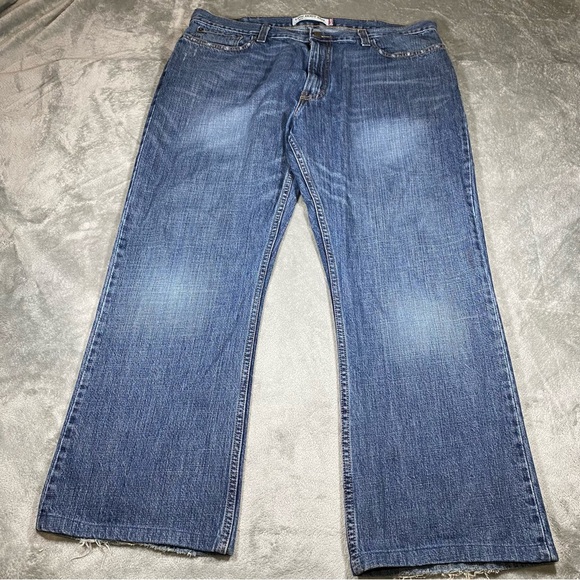 Levi’s Jeans Mens 40x29 Low Boot Cut 527 Denim Pants Wide Leg Comfortable Casual - Picture 3 of 14
